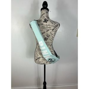 Victoria Secrets Pink light blue and white crossbody Insulated drink cooler bag